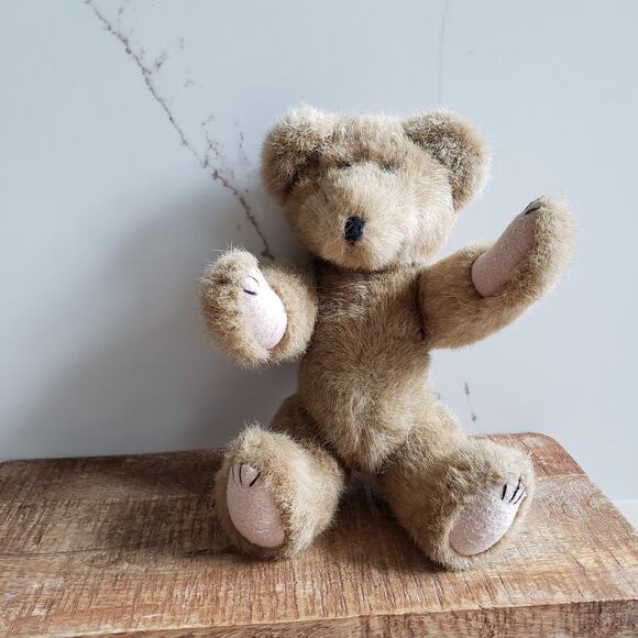 VTG Boyds Bear Plush Teddy 10" Poseable Mohair Style Handmade TBC Ltd 90s - Picture 6 of 10